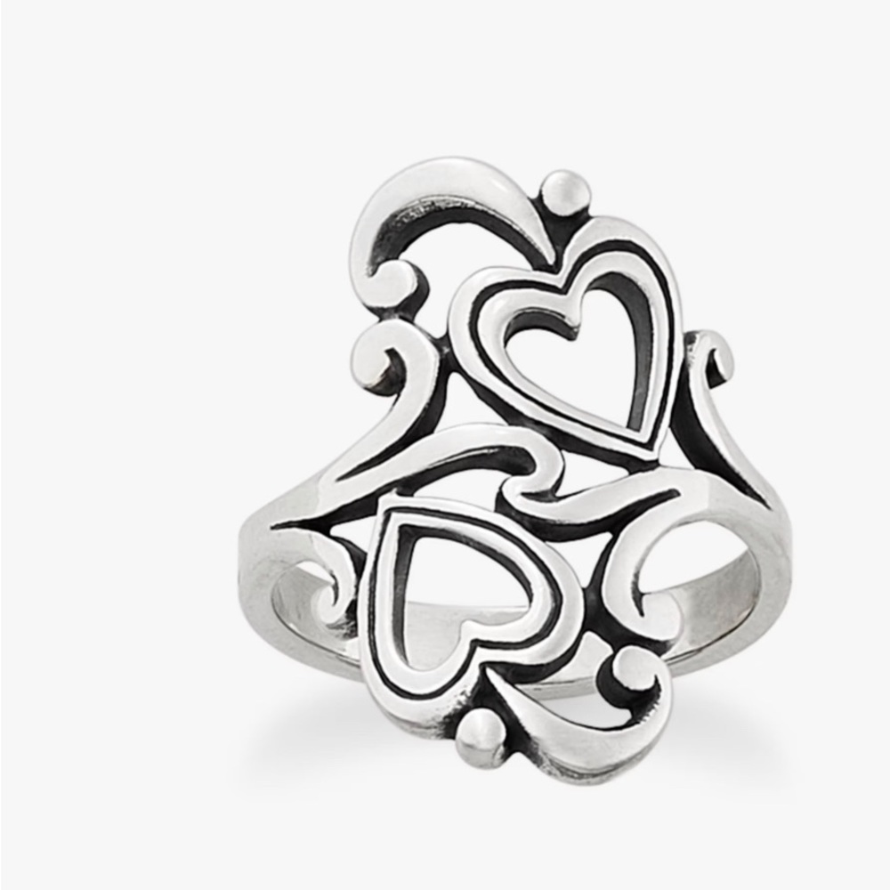 James Avery Swirls and Scrolls Hearts Ring